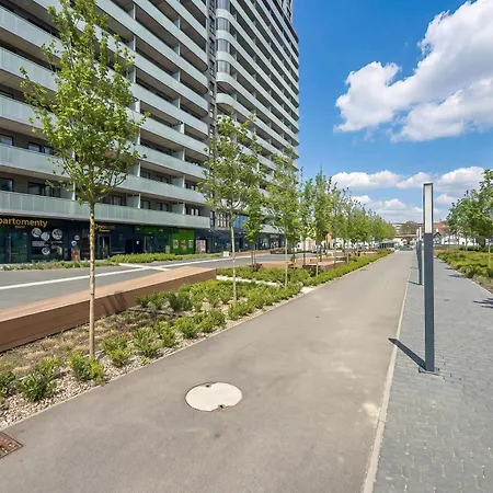 公寓 Stylowy Na 17 Pietrze Z Klimatyzacja I Miejscem Parkingowym We Wroclawiu By Renters 弗罗茨瓦夫